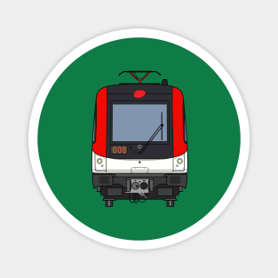 Barcelona Metro Train Magnet